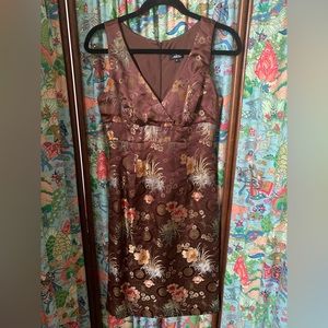 Vintage Mica Y2K Asian Inspired MIDI dress sz 4